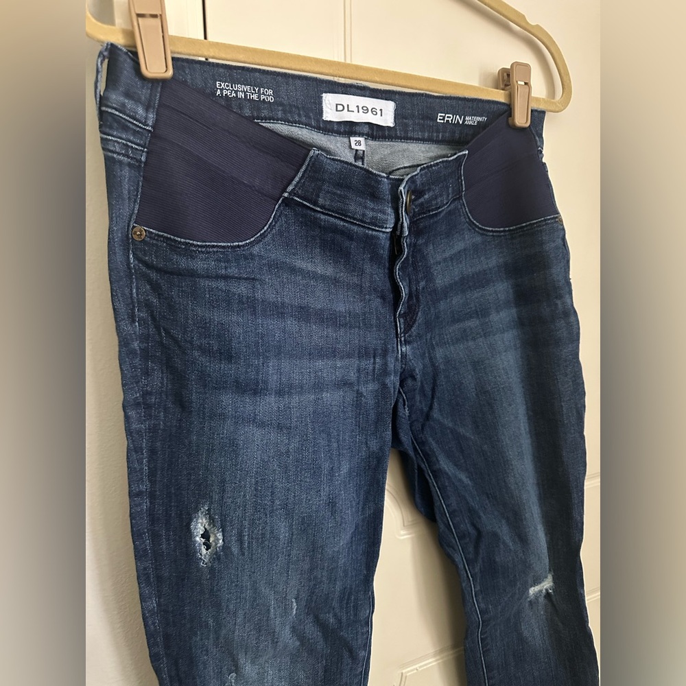DL1961 Erin Maternity Ankle Skinny Jeans Exclusively for a Pea in the Pod 28 - Picture 3 of 13